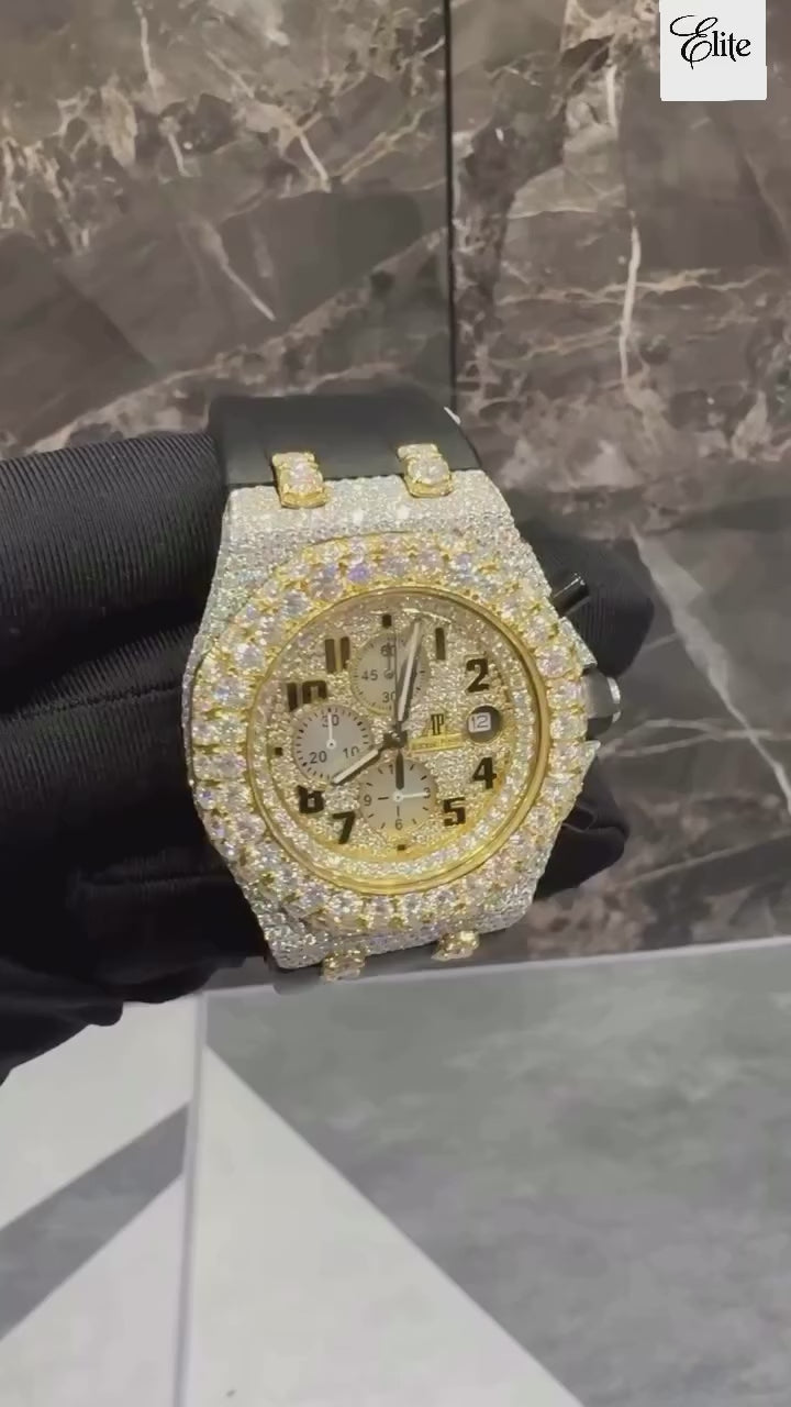 AP ROYAL OAK OFFSHORE VVS DIAMONDS (FREE $3500 VVS Lab-Grown Earring Set INCLUDED)7