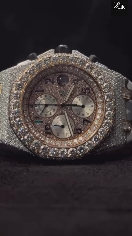 AP ROYAL OAK OFFSHORE VVS DIAMONDS (FREE $3500 VVS Lab-Grown Earring Set INCLUDED) 13