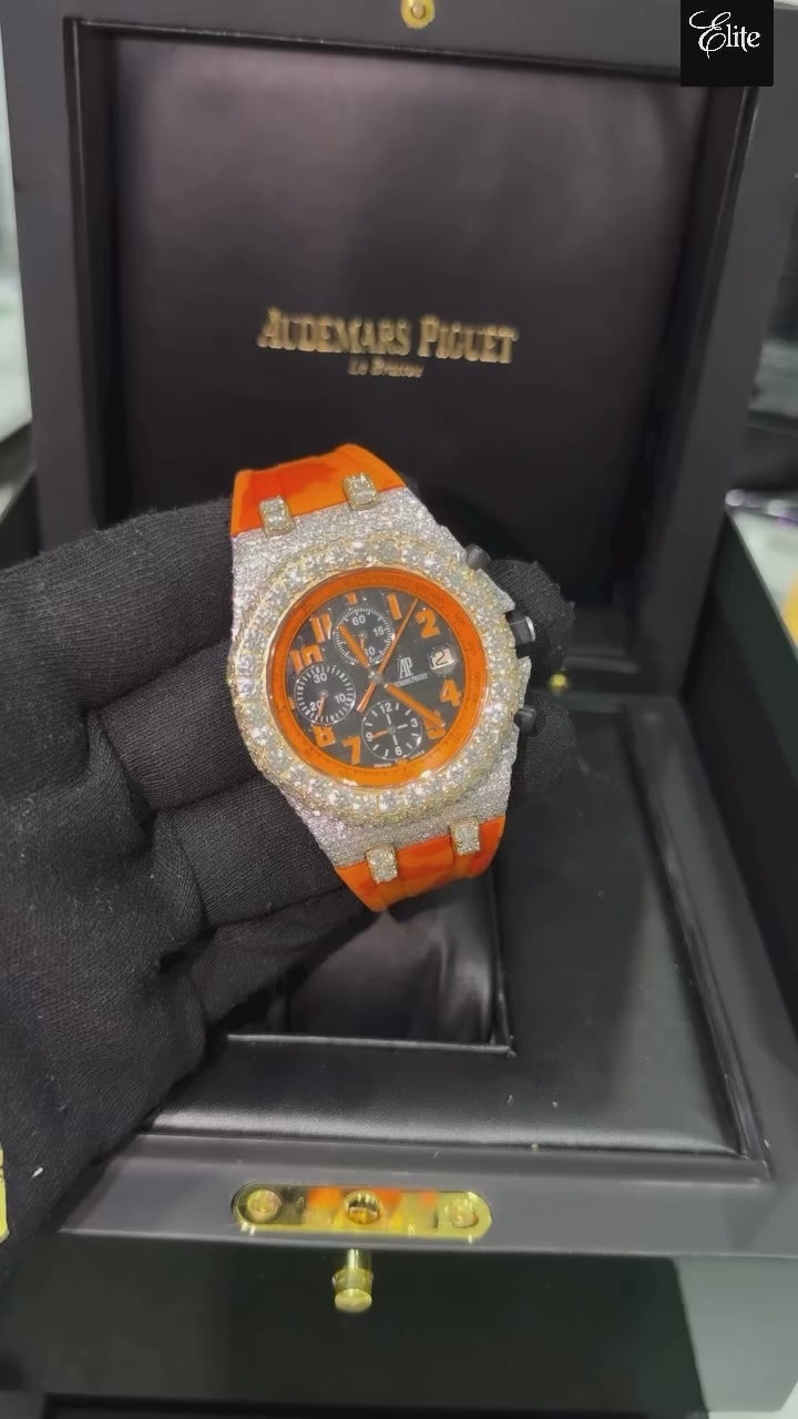 AP ROYAL OAK OFFSHORE VVS DIAMONDS (FREE $3500 VVS Lab-Grown Earring Set INCLUDED) 14