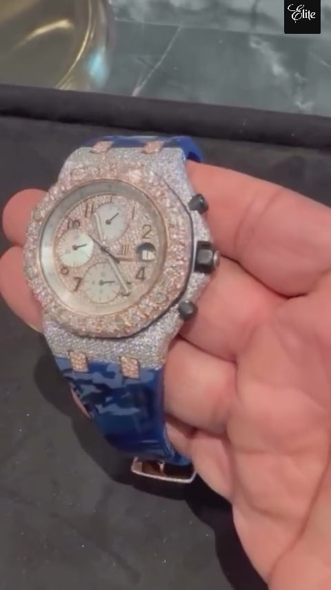 AP ROYAL OAK OFFSHORE VVS DIAMONDS (FREE $3500 VVS Lab-Grown Earring Set INCLUDED) 17