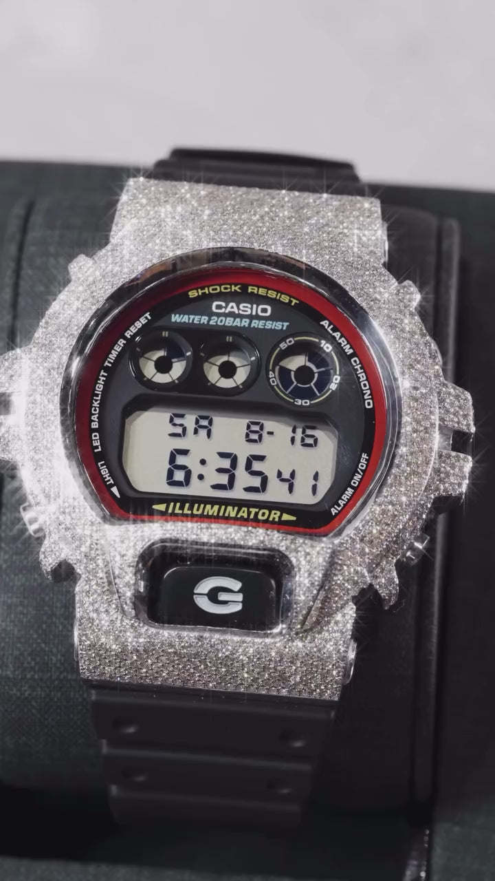 G-Shock DW6900 Black/Red Dial