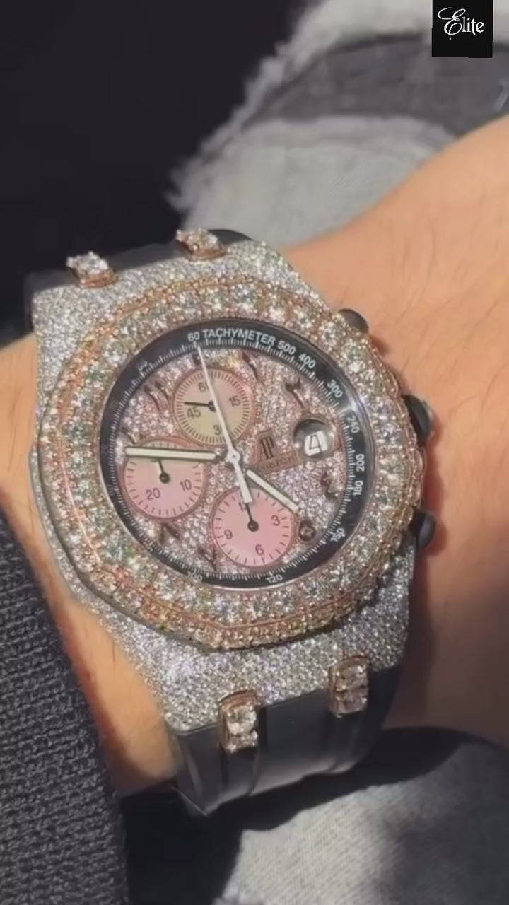 AP ROYAL OAK OFFSHORE VVS DIAMONDS (FREE $3500 VVS Lab-Grown Earring Set INCLUDED) 22