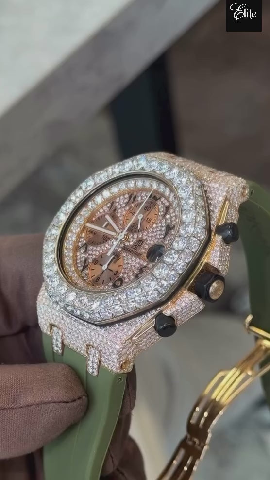 AP ROYAL OAK OFFSHORE VVS DIAMONDS (FREE $3500 VVS Lab-Grown Earring Set INCLUDED)27