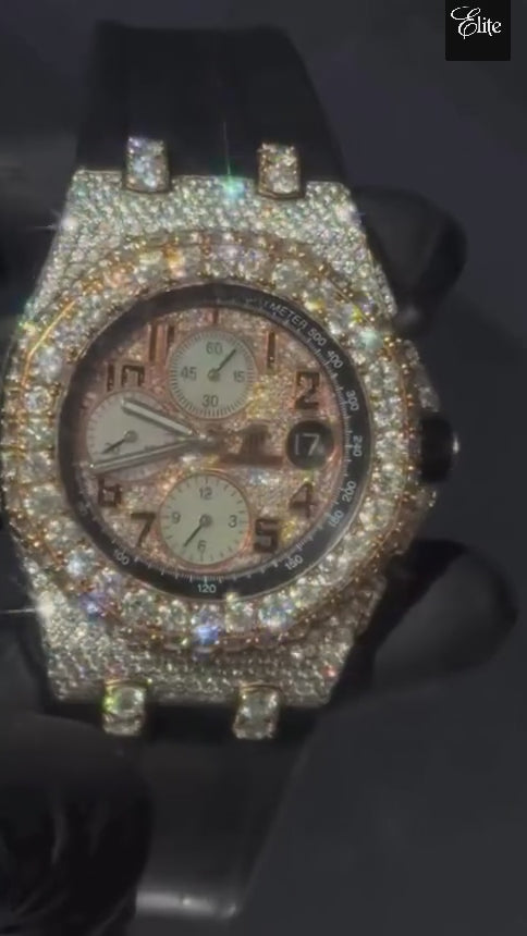 AP ROYAL OAK OFFSHORE VVS DIAMONDS (FREE $3500 VVS Lab-Grown Earring Set INCLUDED) 19