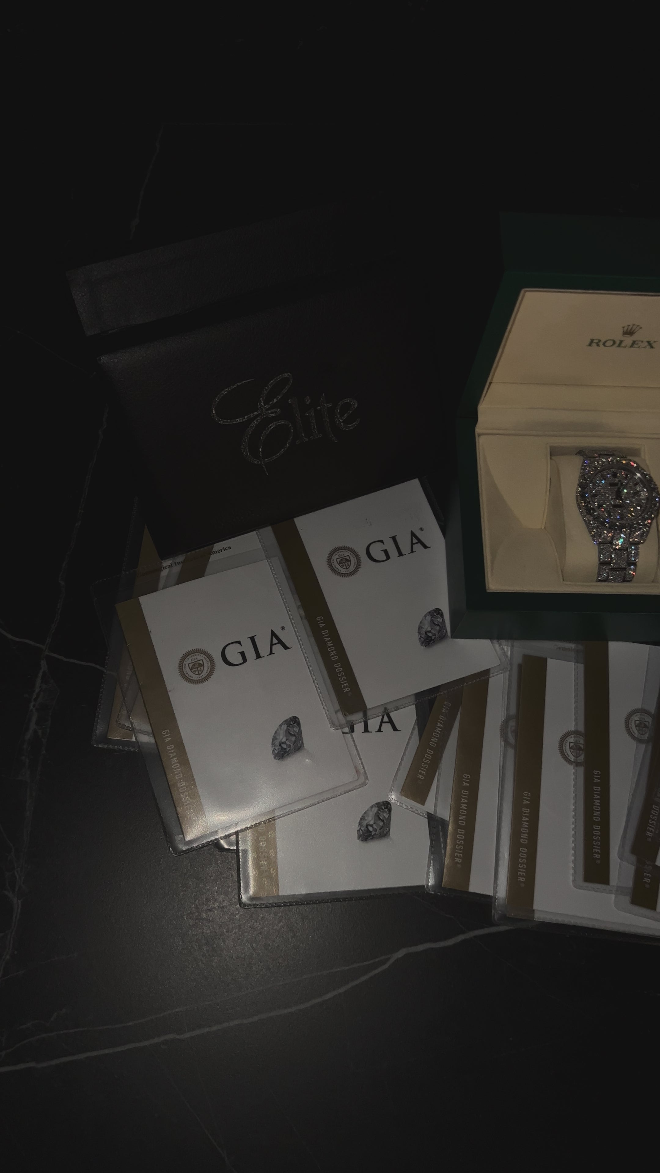 Rolex 41MM .30CT GIA 3EX BEZEL STONES